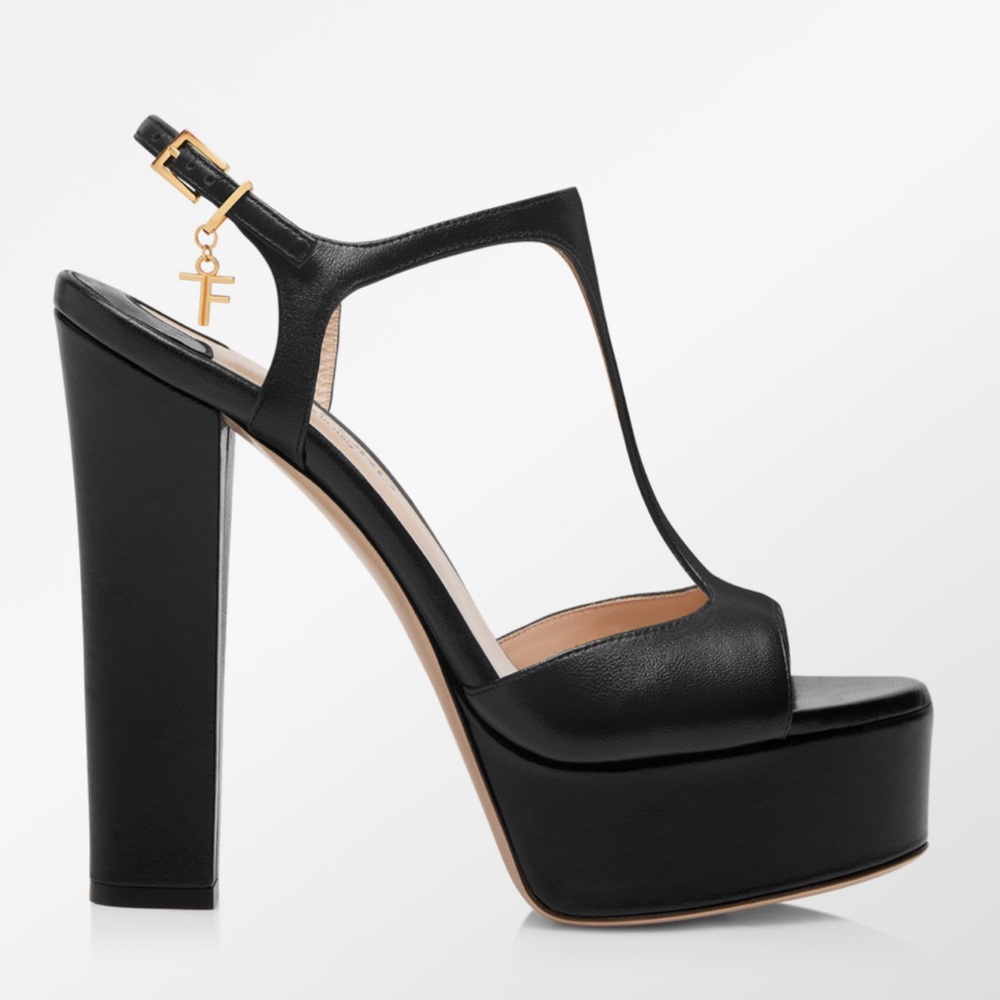 Tom Ford NAPPA LEATHER ANGELINA PLATFORM SANDAL